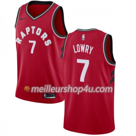 Maillot Basket Homme Toronto Raptors Kyle Lowry 7 Nike 2017-18 Rouge Swingman